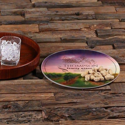 Image of Personalized Wood Serving Tray_I - Serving - Trays Bowls Etc.