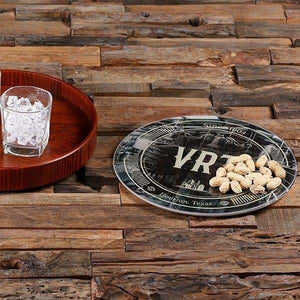 Personalized Wood Serving Tray_K - Serving - Trays Bowls Etc.