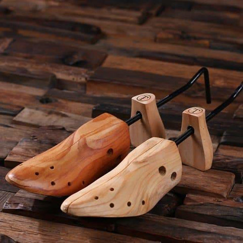 Image of Personalized Wooden 2 Way Shoe Stretcher - Assorted - Mens Gifts