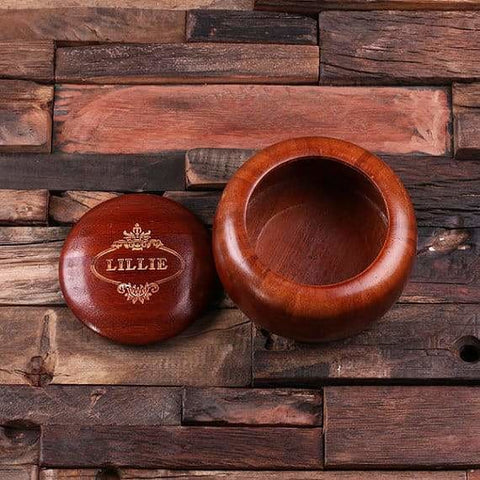 Image of Personalized Wooden Keepsake Bowl - Boxes - Keepsakes