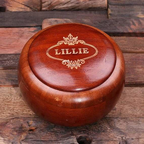 Image of Personalized Wooden Keepsake Bowl - Boxes - Keepsakes
