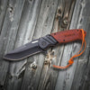 Saw Mountain Personalized Pocket Knife - Wood Handle - Spring Assisted - Choose Style - Pocket Knives & Tools
