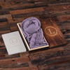 Shawl & Personalized Journal Diary with Wood Box Lavender - Journal Gift Sets