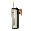 Visol Fitzroy Silver Single Flame Torch Lighter - Torch Lighter