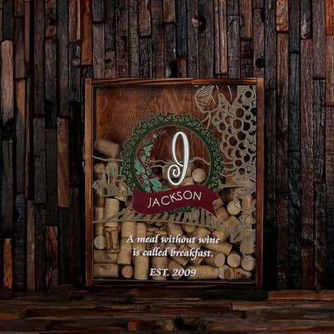 Image of Wine Cork Holder Shadow Box with FREE Cork Screw -Quote 10 - Wine Cork Holders - Mixed