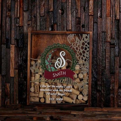 Image of Wine Cork Holder Shadow Box with FREE Cork Screw -Quote 19 - Wine Cork Holders - Mixed