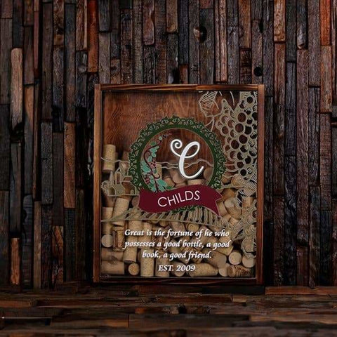 Image of Wine Cork Holder Shadow Box with FREE Cork Screw -Quote 3 - Wine Cork Holders - Mixed