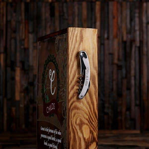 Wine Cork Holder Shadow Box with FREE Cork Screw -Quote 3 - Wine Cork Holders - Mixed