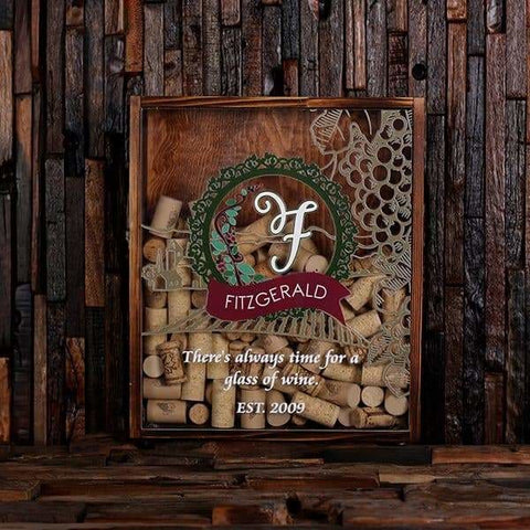 Image of Wine Cork Holder Shadow Box with FREE Cork Screw -Quote 32 - Wine Cork Holders - Mixed