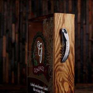 Wine Cork Holder Shadow Box with FREE Cork Screw -Quote 7 - Wine Cork Holders - Mixed