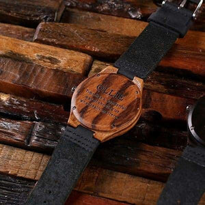 Wood Watch with Engraved Wood Box - Watches