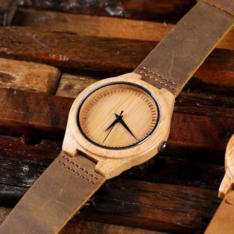 Image of Wood Watch with Printed Wood Box - Watches