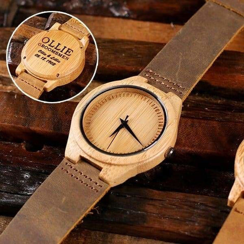 Image of Wood Watch with Printed Wood Box - Watches