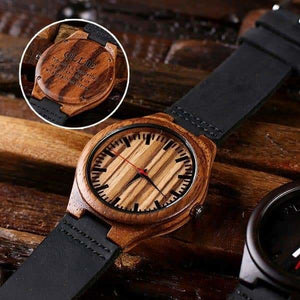 Wood Watch with Printed Wood Box - Watches